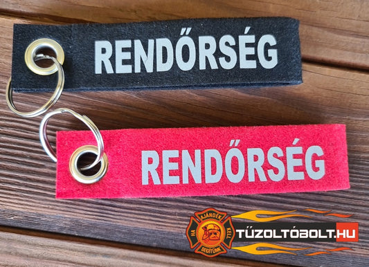 Filc kulcstartó Rendőrség